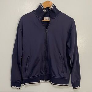 Wilfred Free Aritzia Canter Deep Blue Zip-Up Jacket Size S